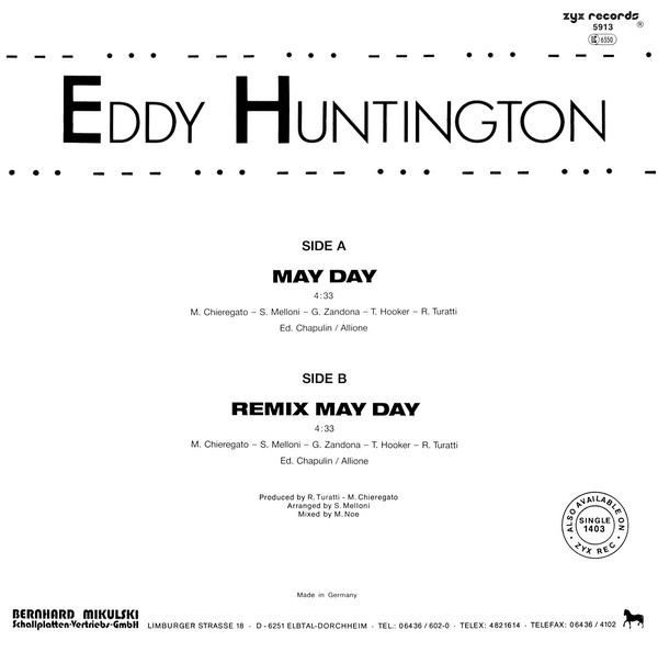 Eddy Huntington – May Day (1988, Vinyl) - Discogs