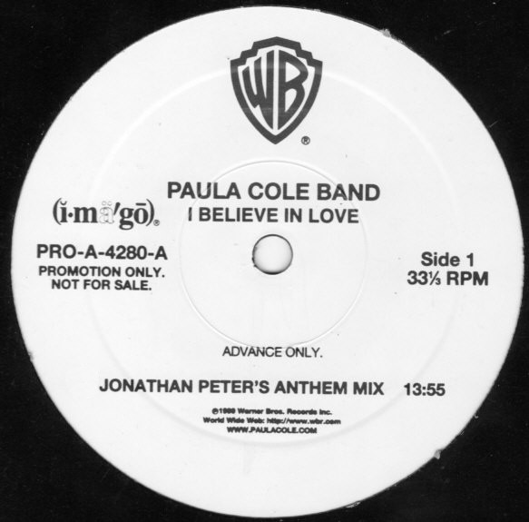 Paula Cole Band – I Believe In Love プロモご検討よろしくお願いいたします