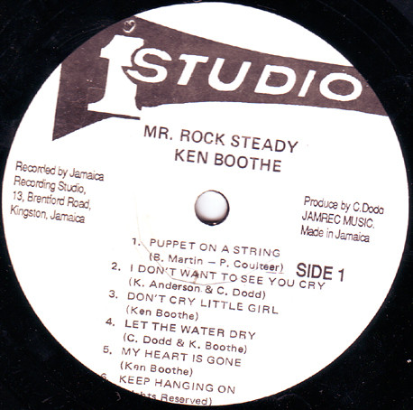 Ken Boothe – Mr Rock Steady (Vinyl) - Discogs