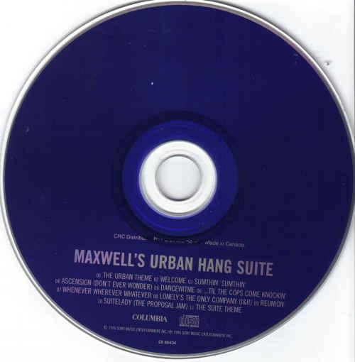 Maxwell – Maxwell's Urban Hang Suite (1996, CD) - Discogs