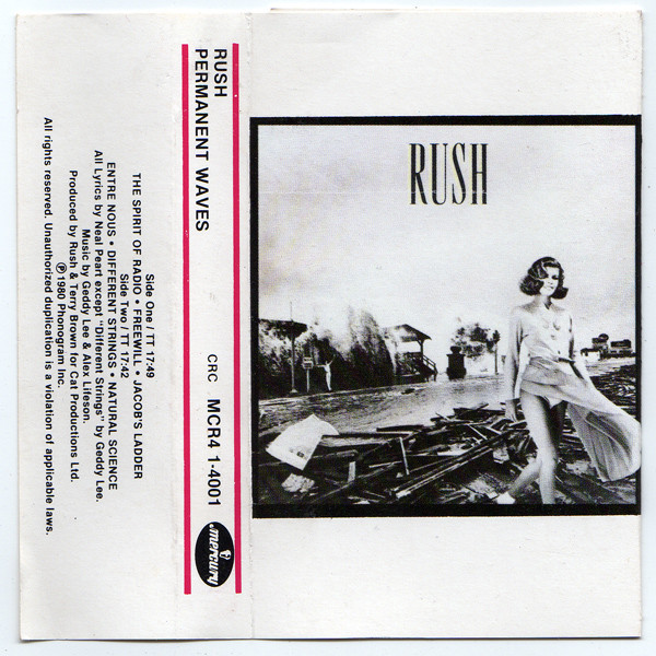Rush Jigsaw Permanent Waves Album Cover Neuf Officiel 500 Pièces Taille Unique 