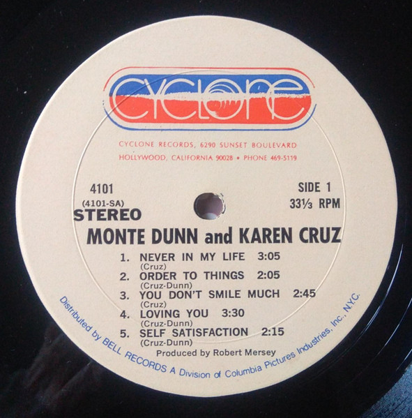 Monte Dunn and Karen Cruz – Monte Dunn and Karen Cruz (1969