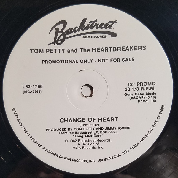ladda ner album Tom Petty And The Heartbreakers - Change Of Heart BW Change Of Heart Live