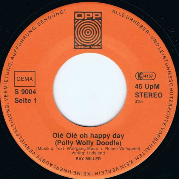 ladda ner album Ray Miller - Olé Olé Oh Happy Day