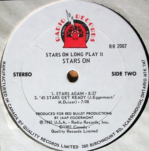 Stars On - Stars On Long Play II | Radio Records (RR 2007) - 4