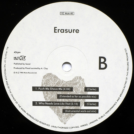 Erasure – Who Needs Love Like That (1985