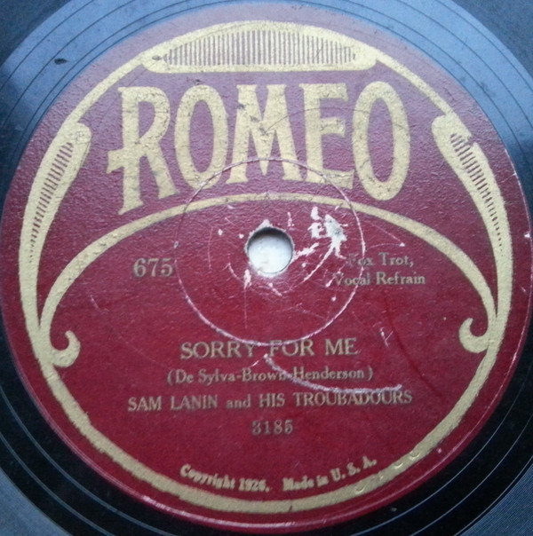 Album herunterladen Klein's Serenading Shoemakers Sam Lanin And His Troubadours - My Boy Sorry For Me