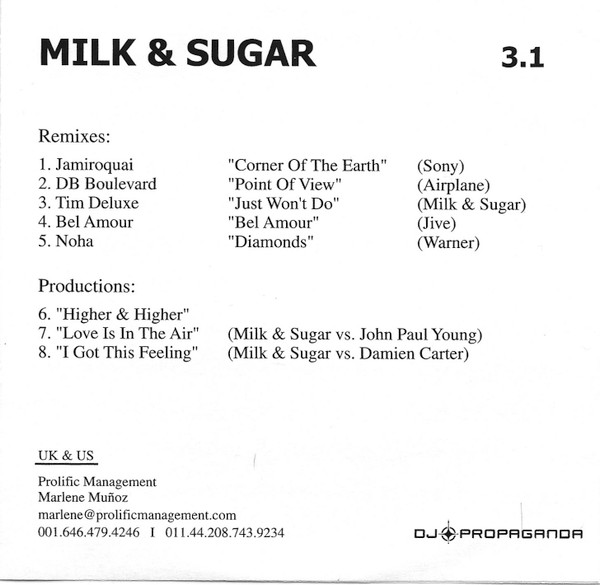 Album herunterladen Milk & Sugar - 31