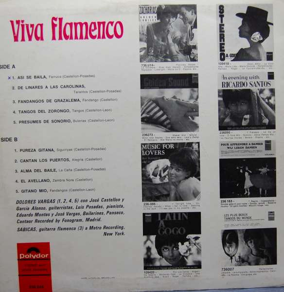 baixar álbum Dolores Vargas & Sabicas - Viva Flamenco