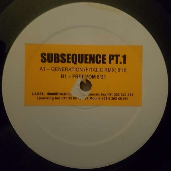 Subsequence (2) – Subsequence Pt. 1