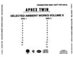 Cover of Selected Ambient Works Volume II, 1994-03-07, CD