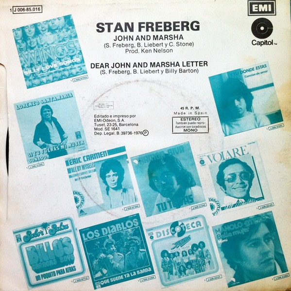 descargar álbum Stan Freberg - John And Marsha