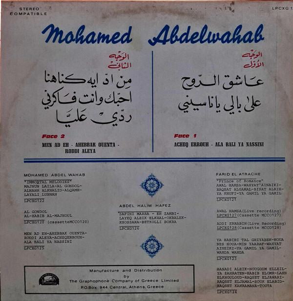 baixar álbum محمد عبد الوهاب Mohamed Abdel Wahab - محمد عبد الوهاب Mohamed Abdel Wahab