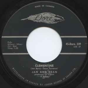 Jan & Dean – Clementine (1959, Vinyl) - Discogs