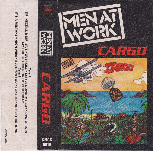 Vintage 1983 Men at Work 'Cargo' North America Tour, White and