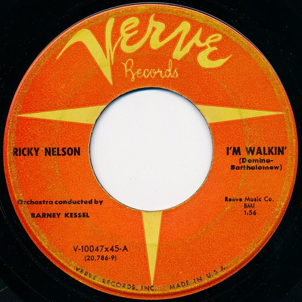 Ricky Nelson – I'm Walkin' / A Teenager's Romance (1957, Vinyl) - Discogs