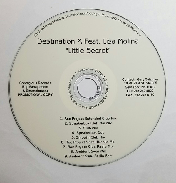 télécharger l'album Destination X Feat Lisa Molina - Little Secret