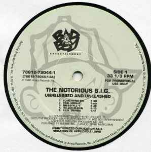 The Notorious B.I.G. – Unreleased And Unleashed (1995, Vinyl
