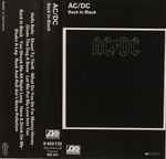 Cover of Back In Black, 1980, Cassette