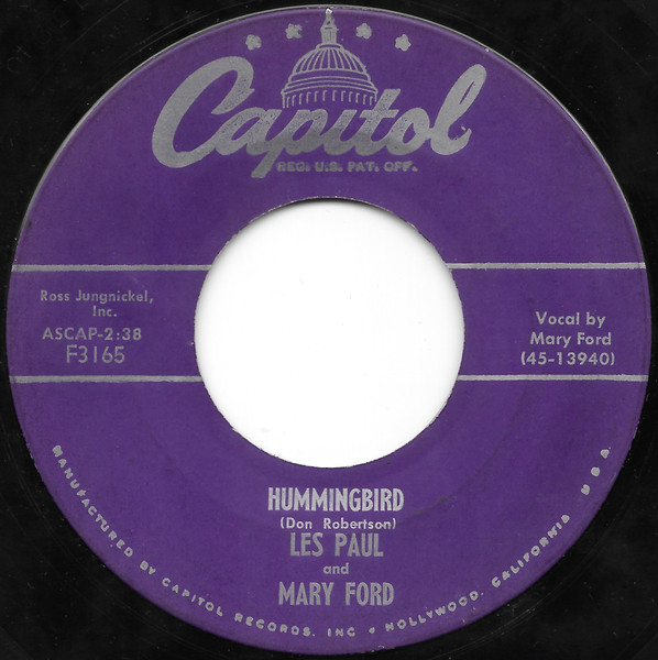 Les Paul And Mary Ford – Hummingbird / Goodbye, My Love (1955