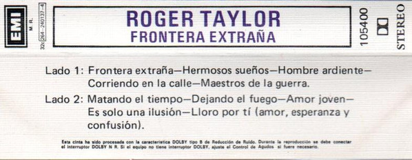 baixar álbum Roger Taylor - Frontera Extraña Strange Frontier