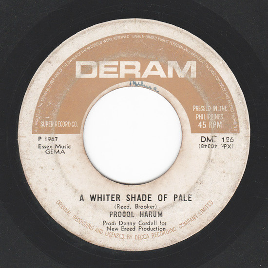 Ugyldigt Moderat værtinde Procol Harum - A Whiter Shade Of Pale | Releases | Discogs