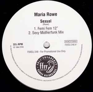 Maria Rowe - Sexual album cover