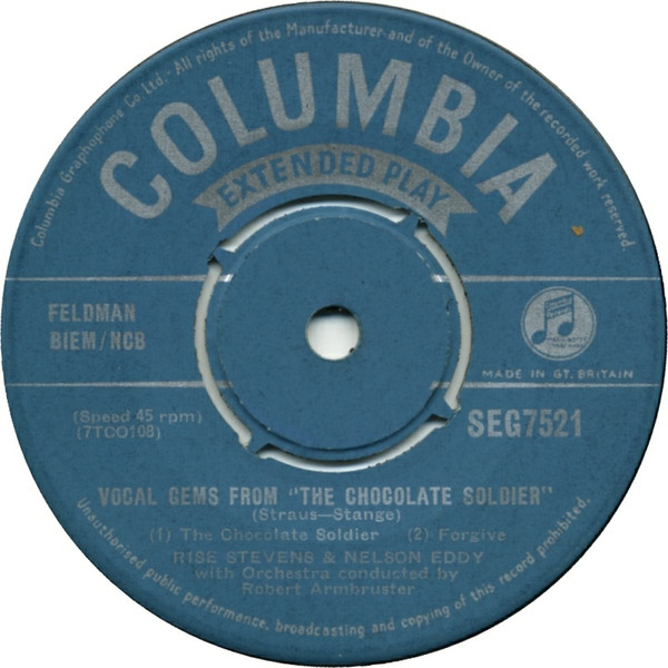 Rise Stevens And Nelson Eddy – Vocal Gems From The Chocolate 