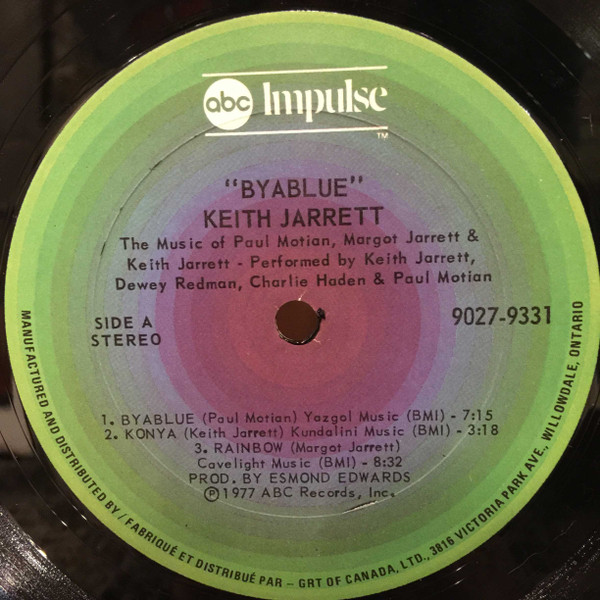 Keith Jarrett - Byablue | ABC Impulse! (9027-9331) - 4