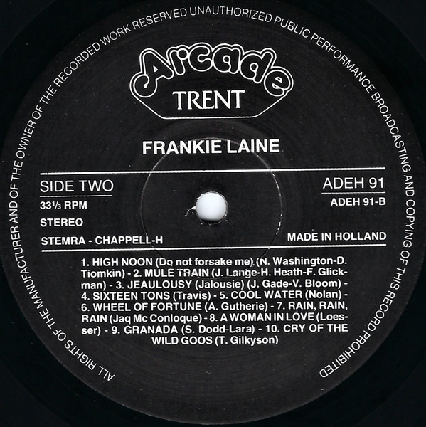 baixar álbum Frankie Laine - The World Of Frankie Laine