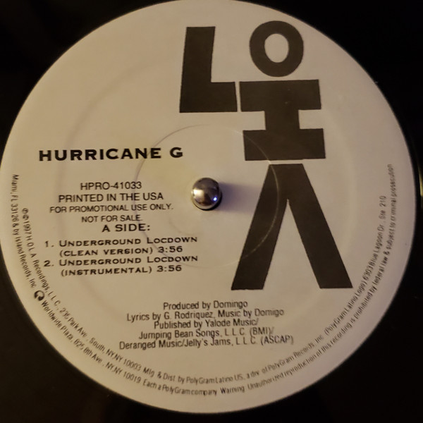 Album herunterladen Hurricane G - Underground Locdown El Barrio