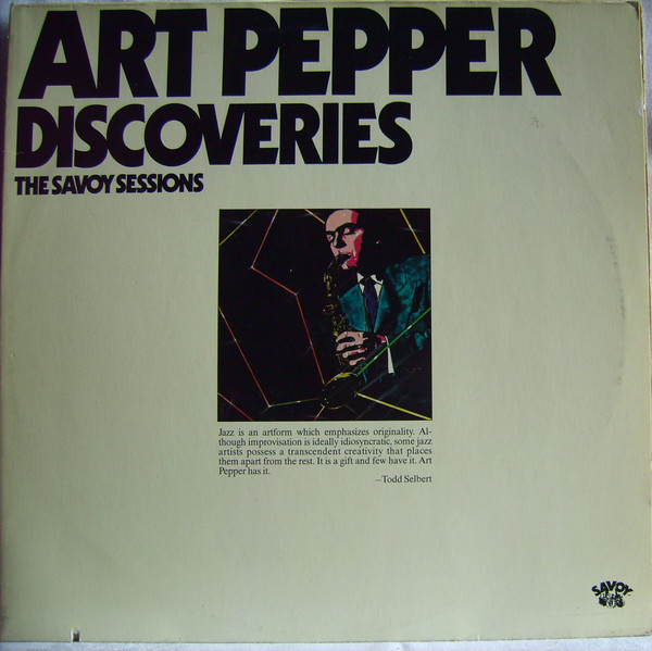 Art Pepper – Discoveries (1985, Vinyl) - Discogs