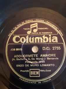 Enzo De Muro Lomanto - Adduormete Ammore / Ammore Mio Lontano album cover
