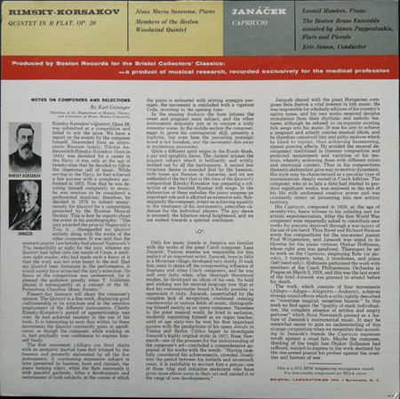 ladda ner album RimskyKorsakov And Janáček - Rimsky Korsakov Quintet Janáček Capriccio