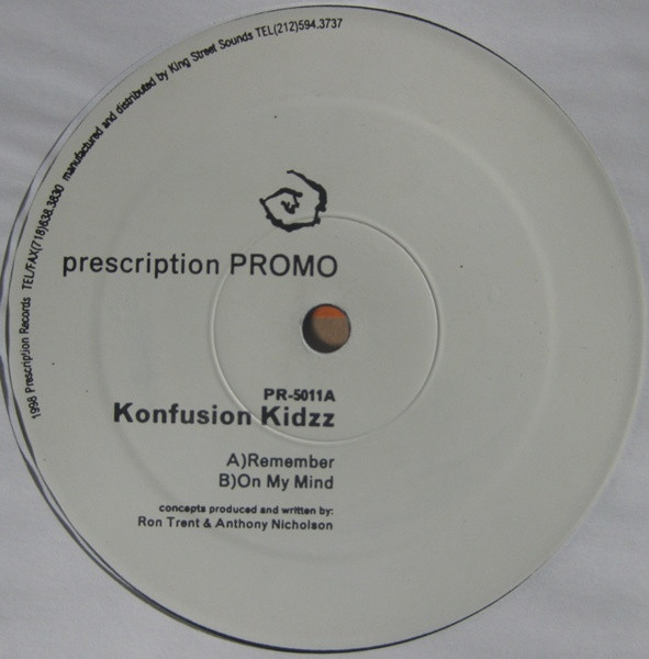 Konfusion Kidzz – Remember / On My Mind (1998, Vinyl) - Discogs