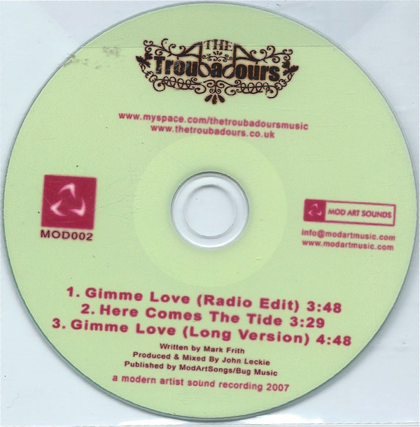 last ned album The Troubadours - Gimme Love