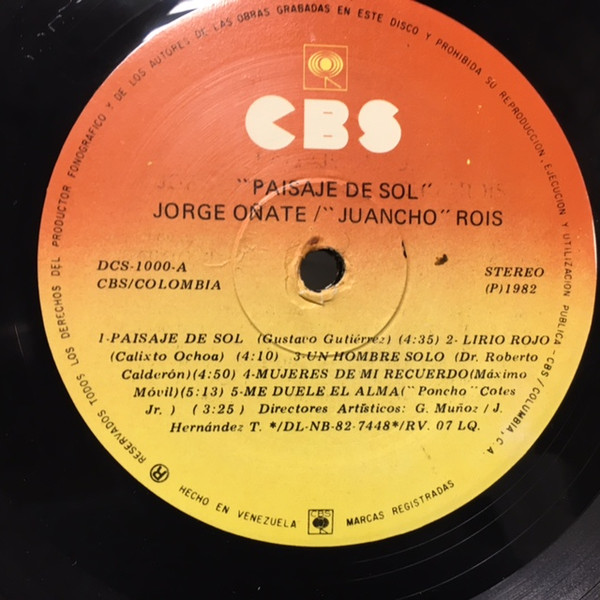 descargar álbum Jorge Oñate, Juancho Rois - Paisaje De Sol