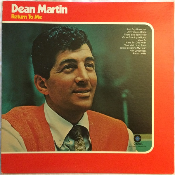 Dean Martin – Return To Me (1970, Abridged version, Vinyl) - Discogs