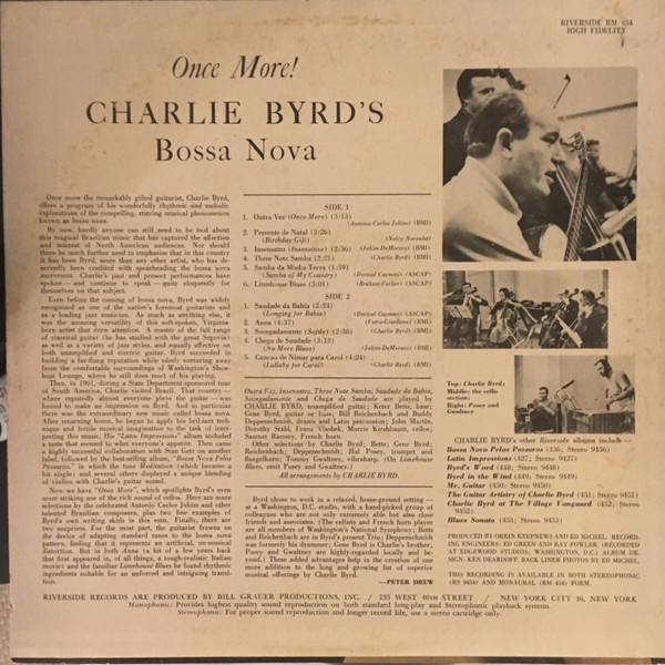 lataa albumi Charlie Byrd - Charlie Byrds Bossa Nova Once More