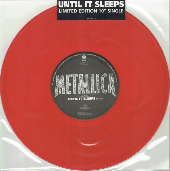 Metallica – Until It Sleeps (1996, Red, Orlake Pressing, Vinyl) - Discogs