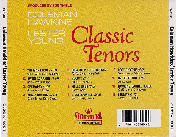 ladda ner album Coleman Hawkins Lester Young - Classic Tenors