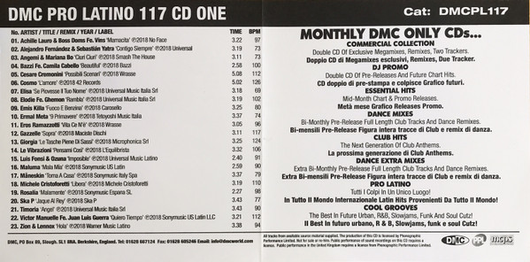 télécharger l'album Various - DMC Pro Latino 117