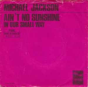 Michael Jackson - Ain't No Sunshine album cover