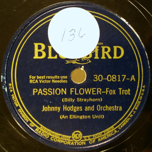 Johnny Hodges And Orchestra – Passion Flower / Going Out The Back 