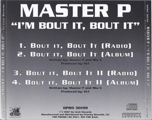 Master P - I'm Bout' It, Bout It 