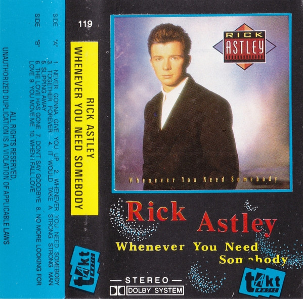 Rick Astley – Never Gonna Give You Up (1987, Vinyl) - Discogs