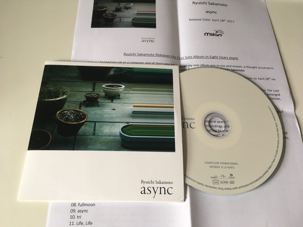 Ryuichi Sakamoto – Async (2017, Card Sleeve, CDr) - Discogs