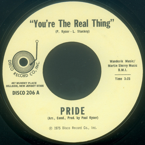 Pride – You're The Real Thing / Come On, Get Dancing (1975, Vinyl 