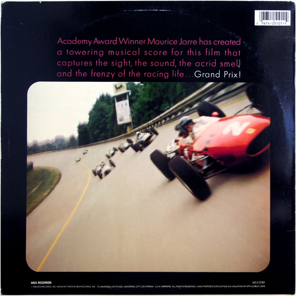 Maurice Jarre - Grand Prix (The Original Sound Track Album) | MCA Records (MCA-25101) - 2