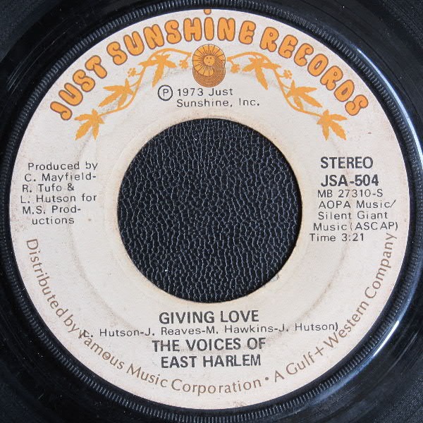 The Voices Of East Harlem – Giving Love / New Vibrations (1973